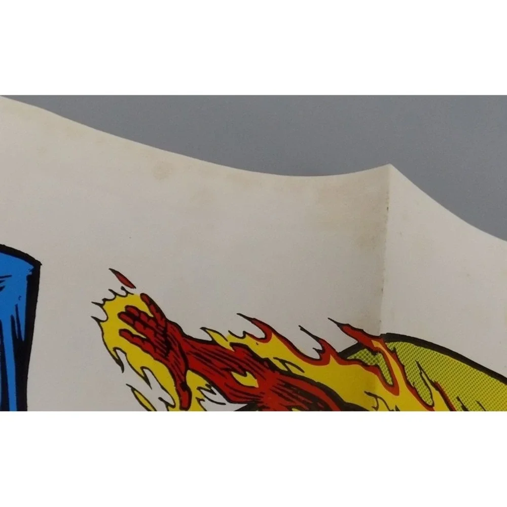 Dynamite Magazine Issue 9 w/ Fantastic Four Poster John Denver Marvel 1975